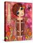 Big Eyed Girl Blossom Fairy-Wyanne-Stretched Canvas