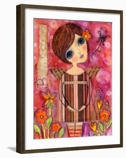 Big Eyed Girl Blossom Fairy-Wyanne-Framed Giclee Print