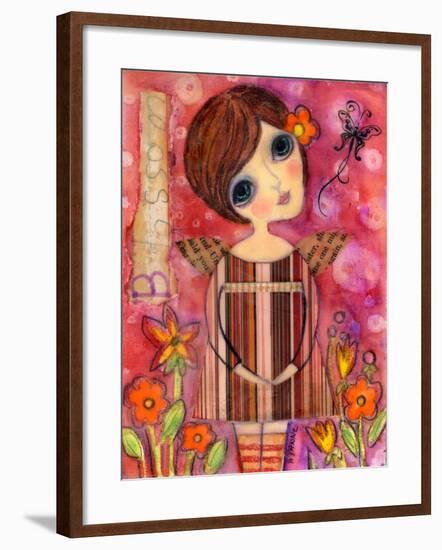 Big Eyed Girl Blossom Fairy-Wyanne-Framed Giclee Print