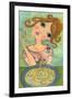 Big Eyed Girl Bon Appetit-Wyanne-Framed Giclee Print