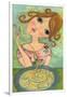 Big Eyed Girl Bon Appetit-Wyanne-Framed Giclee Print