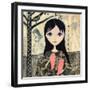 Big Eyed Girl Broken Heart-Wyanne-Framed Giclee Print