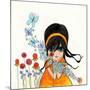 Big Eyed Girl Butterflies and Bees-Wyanne-Mounted Giclee Print