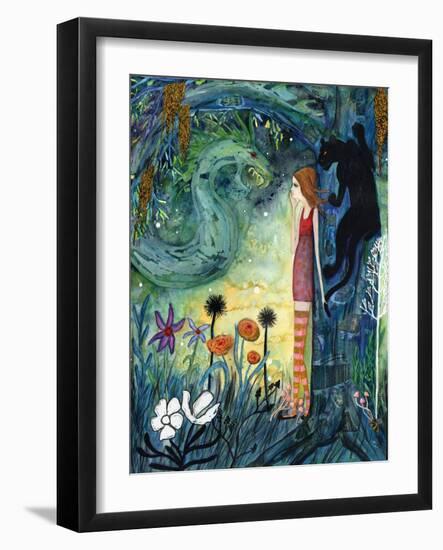 Big Eyed Girl Can of Worms-Wyanne-Framed Giclee Print