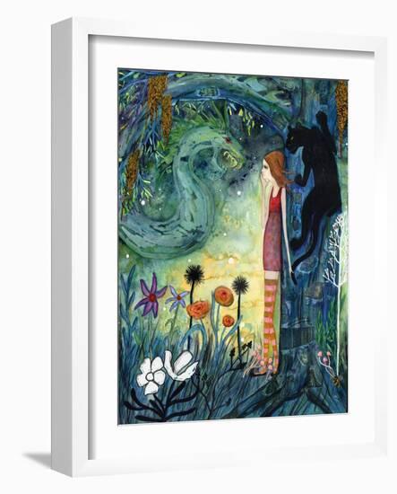 Big Eyed Girl Can of Worms-Wyanne-Framed Giclee Print