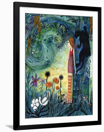 Big Eyed Girl Can of Worms-Wyanne-Framed Giclee Print