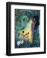 Big Eyed Girl Can of Worms-Wyanne-Framed Premium Giclee Print