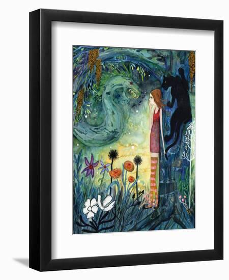 Big Eyed Girl Can of Worms-Wyanne-Framed Premium Giclee Print