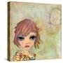 Big Eyed Girl Cloudy Day-Wyanne-Stretched Canvas