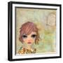 Big Eyed Girl Cloudy Day-Wyanne-Framed Giclee Print