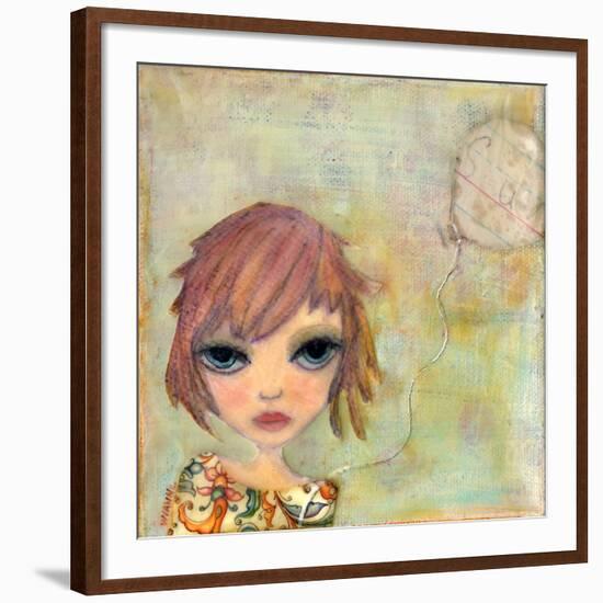 Big Eyed Girl Cloudy Day-Wyanne-Framed Giclee Print