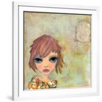 Big Eyed Girl Cloudy Day-Wyanne-Framed Giclee Print