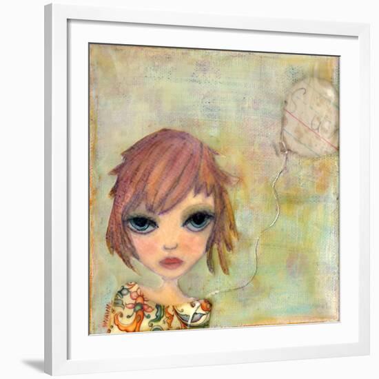 Big Eyed Girl Cloudy Day-Wyanne-Framed Giclee Print