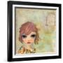 Big Eyed Girl Cloudy Day-Wyanne-Framed Giclee Print