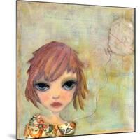 Big Eyed Girl Cloudy Day-Wyanne-Mounted Giclee Print