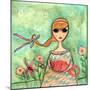 Big Eyed Girl Comfort-Wyanne-Mounted Giclee Print