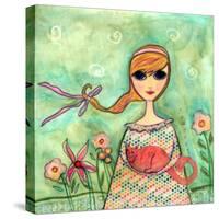 Big Eyed Girl Comfort-Wyanne-Stretched Canvas