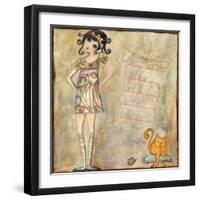 Big Eyed Girl Doesn't Play Well with Others-Wyanne-Framed Giclee Print