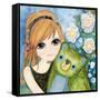 Big Eyed Girl Fast Friends-Wyanne-Framed Stretched Canvas