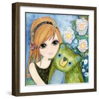 Big Eyed Girl Fast Friends-Wyanne-Framed Giclee Print