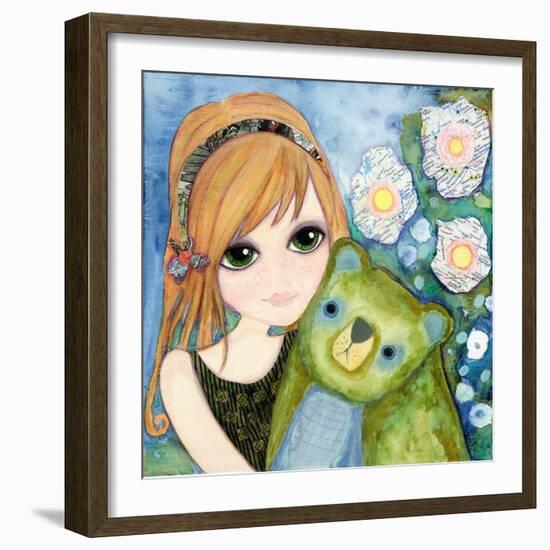 Big Eyed Girl Fast Friends-Wyanne-Framed Giclee Print