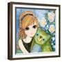 Big Eyed Girl Fast Friends-Wyanne-Framed Giclee Print