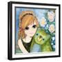 Big Eyed Girl Fast Friends-Wyanne-Framed Giclee Print