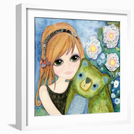 Big Eyed Girl Fast Friends-Wyanne-Framed Giclee Print