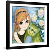 Big Eyed Girl Fast Friends-Wyanne-Framed Giclee Print