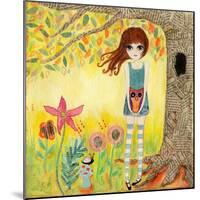 Big Eyed Girl Finders Keepers-Wyanne-Mounted Giclee Print