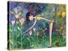 Big Eyed Girl Forbidden Flowers-Wyanne-Stretched Canvas