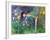 Big Eyed Girl Forbidden Flowers-Wyanne-Framed Giclee Print