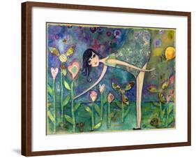 Big Eyed Girl Forbidden Flowers-Wyanne-Framed Giclee Print