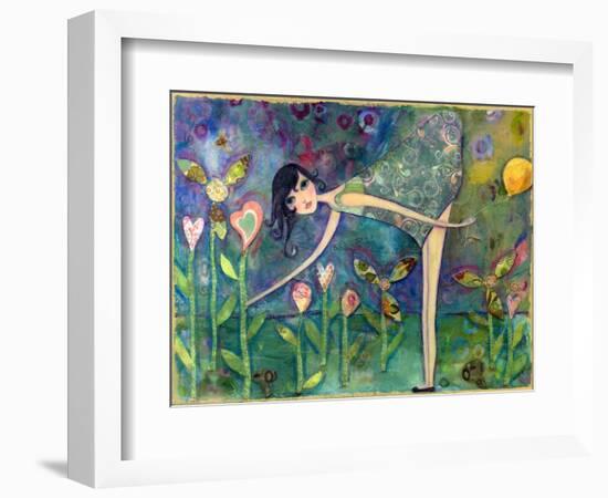 Big Eyed Girl Forbidden Flowers-Wyanne-Framed Giclee Print