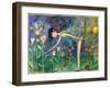 Big Eyed Girl Forbidden Flowers-Wyanne-Framed Giclee Print