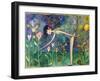 Big Eyed Girl Forbidden Flowers-Wyanne-Framed Giclee Print