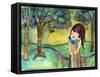 Big Eyed Girl Free to Love-Wyanne-Framed Stretched Canvas