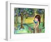 Big Eyed Girl Free to Love-Wyanne-Framed Giclee Print