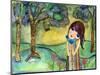 Big Eyed Girl Free to Love-Wyanne-Mounted Giclee Print