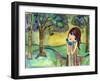 Big Eyed Girl Free to Love-Wyanne-Framed Giclee Print