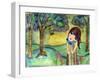 Big Eyed Girl Free to Love-Wyanne-Framed Giclee Print