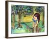 Big Eyed Girl Free to Love-Wyanne-Framed Giclee Print