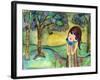 Big Eyed Girl Free to Love-Wyanne-Framed Giclee Print