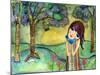 Big Eyed Girl Free to Love-Wyanne-Mounted Giclee Print
