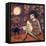 Big Eyed Girl Full Moon-Wyanne-Framed Stretched Canvas