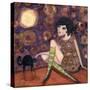 Big Eyed Girl Full Moon-Wyanne-Stretched Canvas