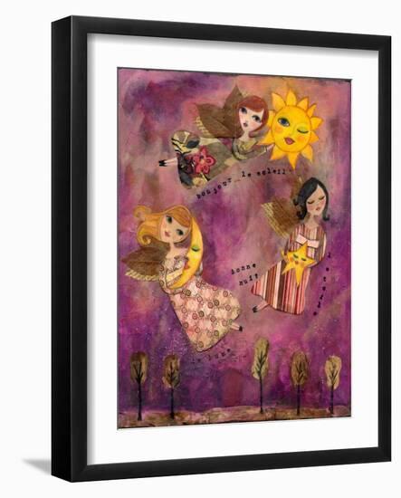 Big Eyed Girl Good Morning Sun-Wyanne-Framed Giclee Print