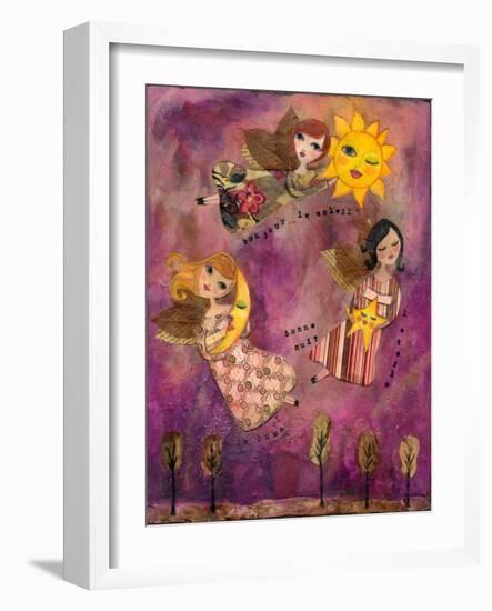 Big Eyed Girl Good Morning Sun-Wyanne-Framed Giclee Print