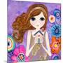 Big Eyed Girl Home Is Where Your Heart Is-Wyanne-Mounted Giclee Print