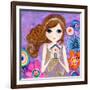 Big Eyed Girl Home Is Where Your Heart Is-Wyanne-Framed Giclee Print